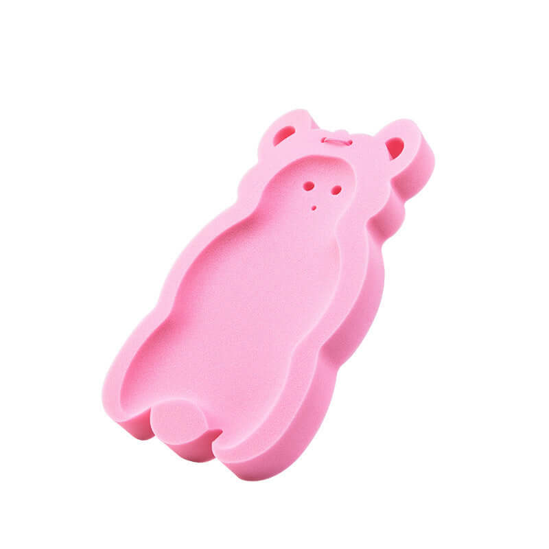Baby Bathing on BabySafe™ Non-Slip Bath Tub Pad - Head, Neck, and Back Support