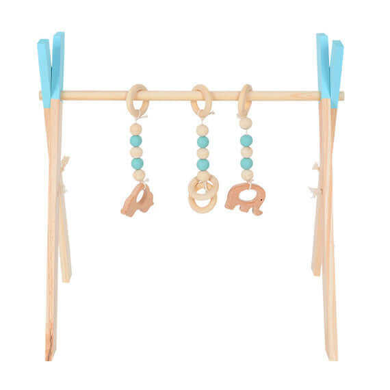 Wooden Fitness Frame with Ornaments Baby Toys