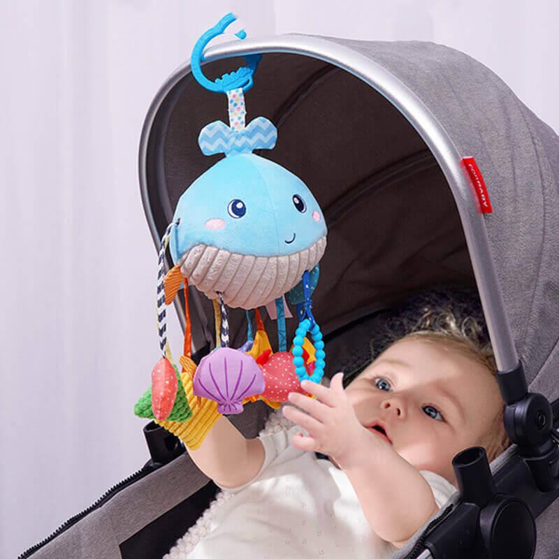 Chouchoule™ Plush Stroller & Car Seat Hanging Toy (Sensory Travel Rattle)