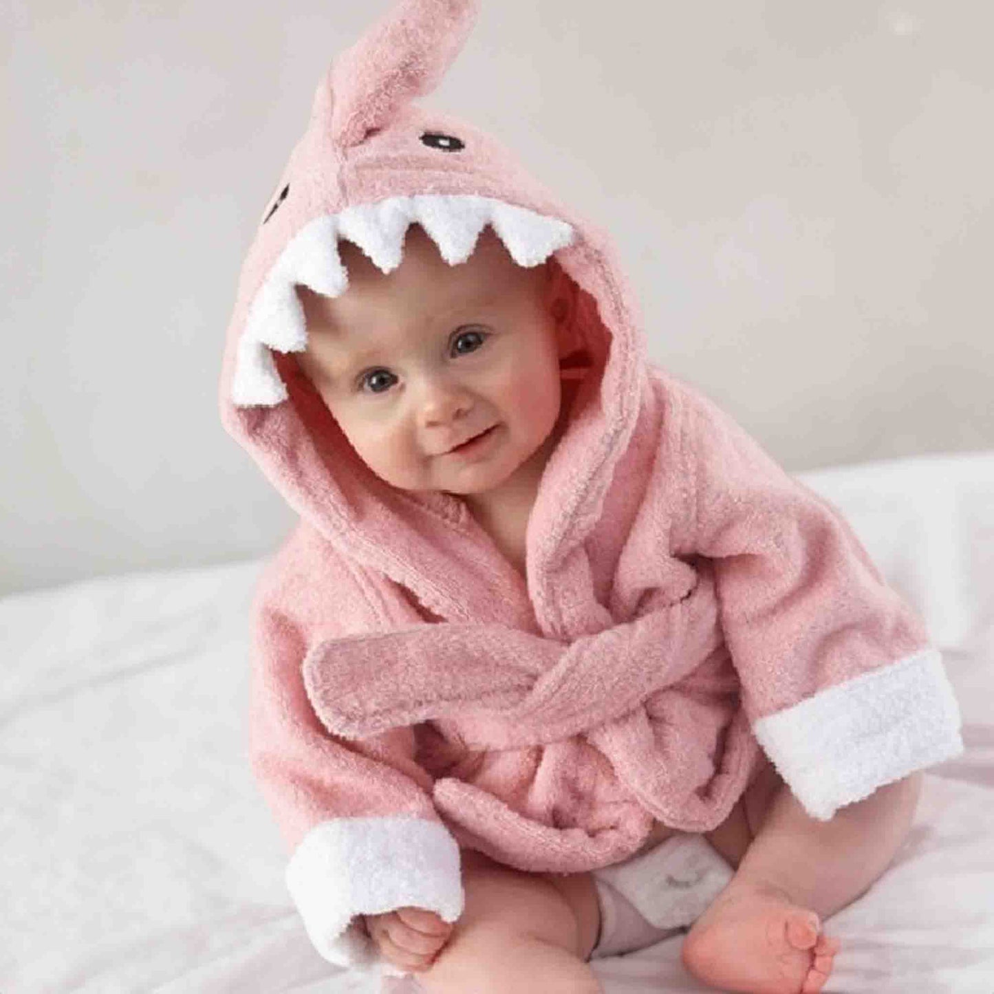 Premium Soft Terry Cotton Baby Bathrobe BleuRibbon