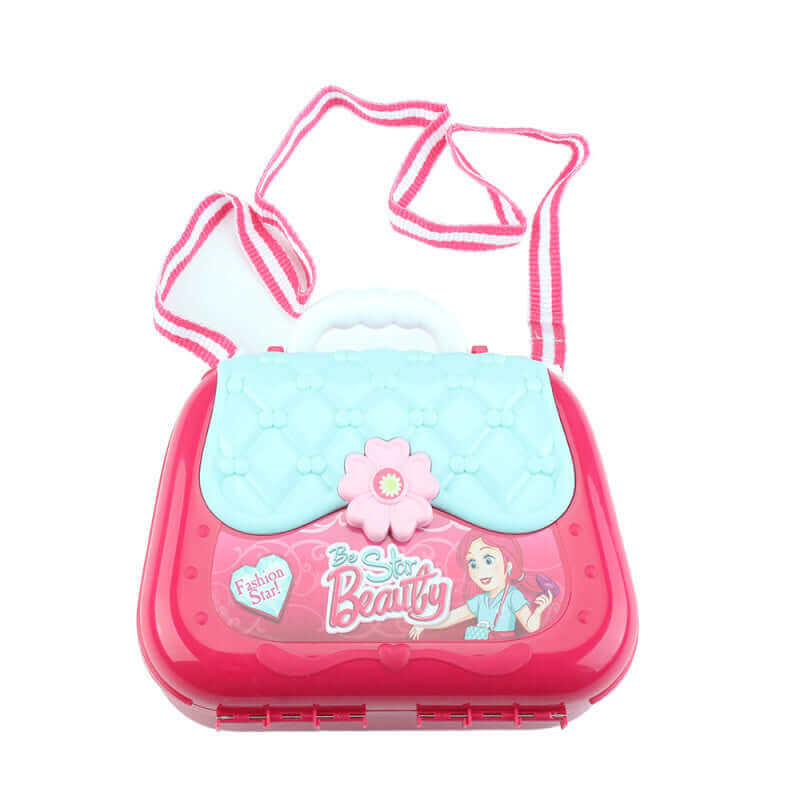 Children's Portable Cosmetic Suitcase with Makeup Set