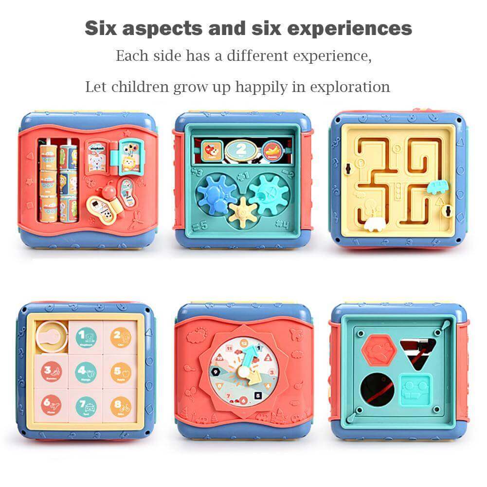 Kids Six Sided Box Montessori Toy Bleuribbon Baby