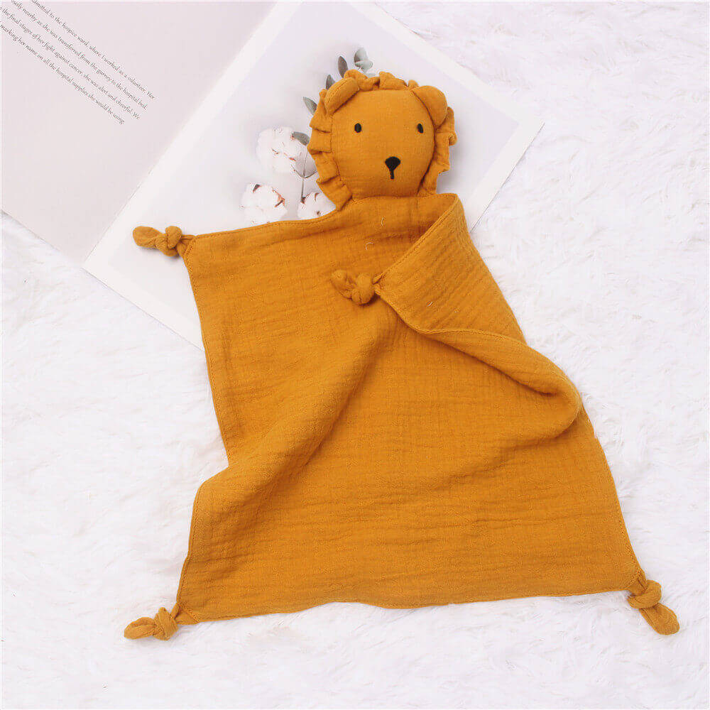 Experience pure comfort with our Lullaby Lion Muslin Towel