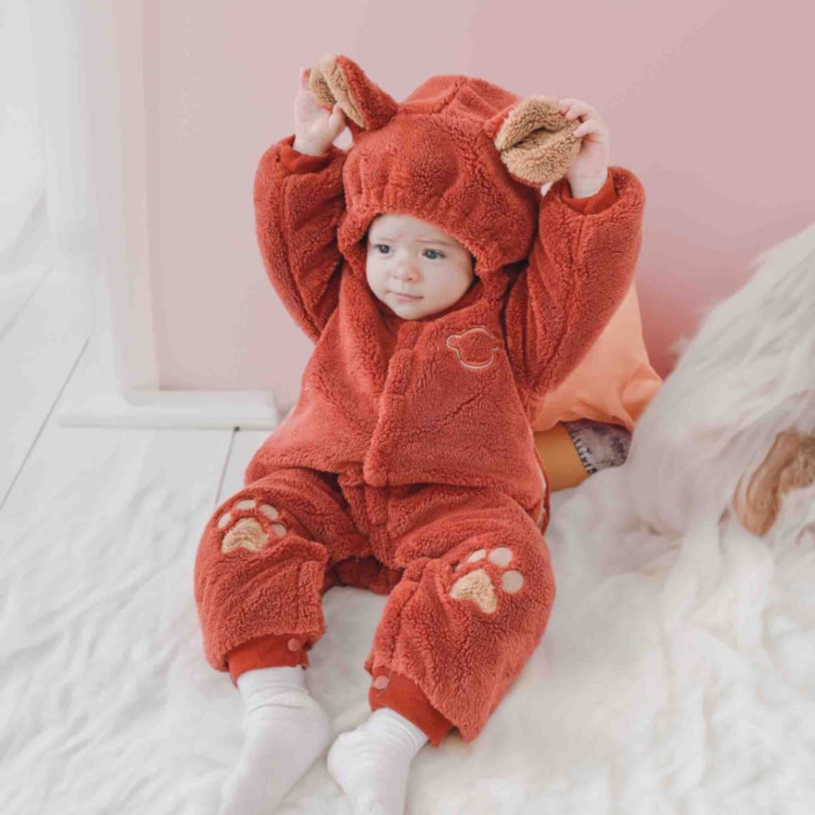 Quilted Baby Romper: Cozy Baby Fleece Jumpsuit