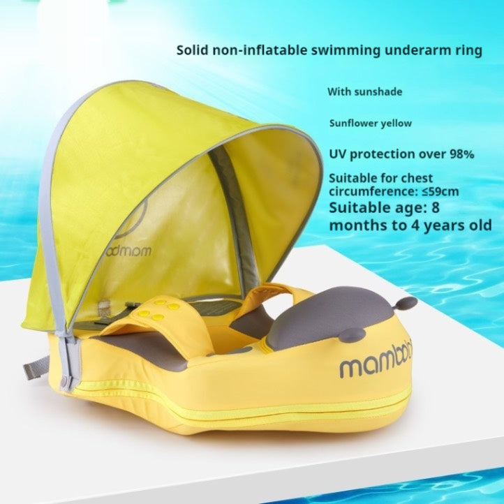 FloatBee™ Blue Armpit Baby Swimming Ring – Air-Free Safe Float