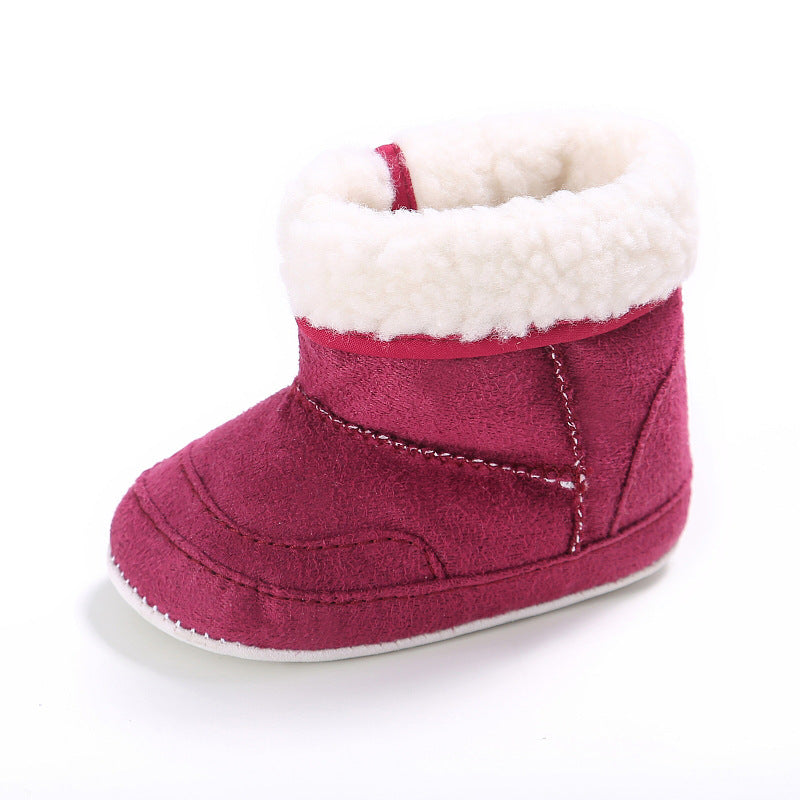 Pink SnugStep™ Suede Baby Boot for Girls – Cozy First Walkers
