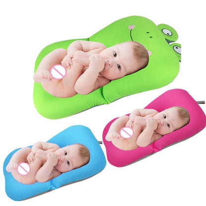 AquaBloom™ Newborn Floating Bath Mat Infant Bath Support Cushion Non Skid Baby Bath Pad BleuRibbon