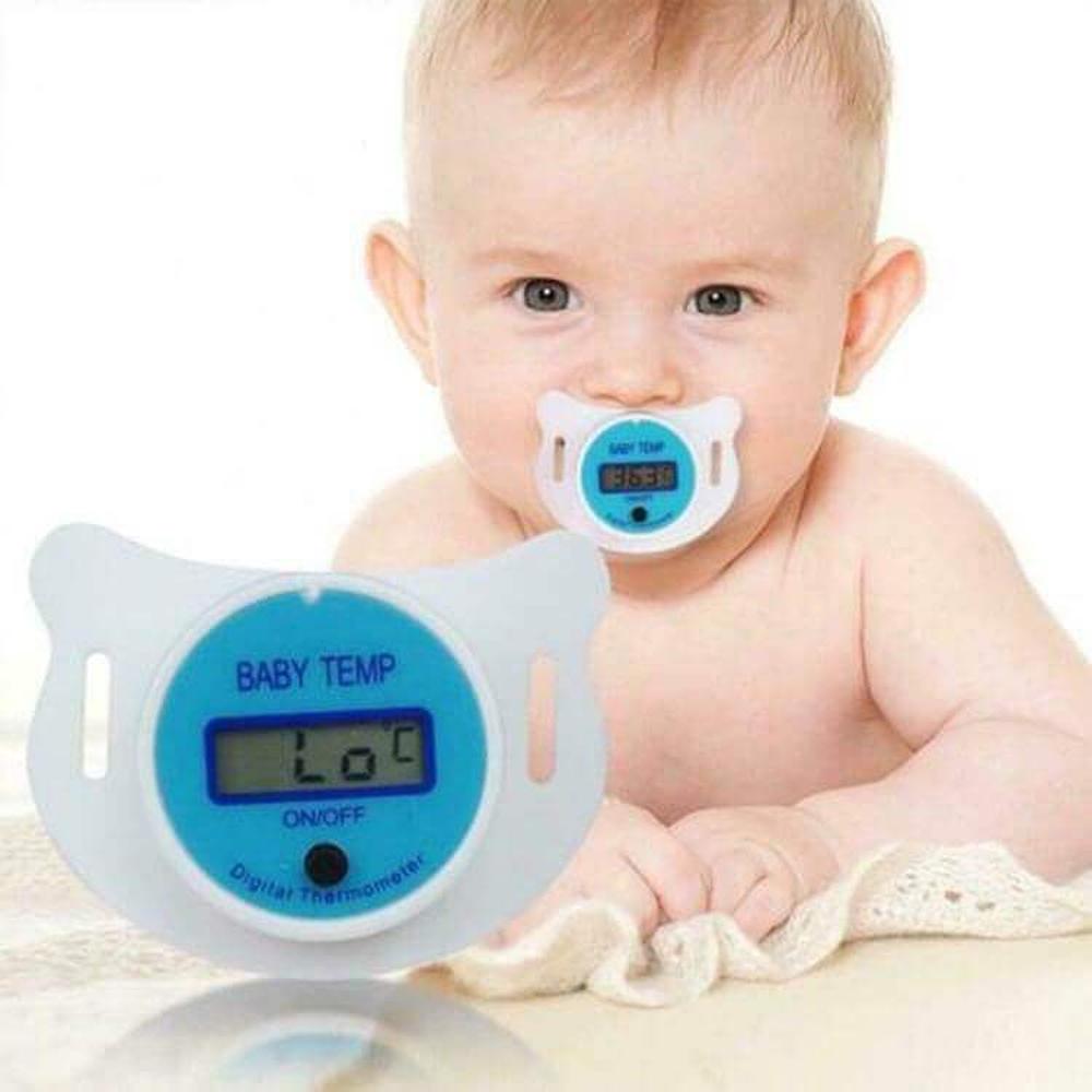 Trackable Pacifier BabySafe™ Soothing Digital Pacifier Thermometer (Gentle Fever Monitor ...