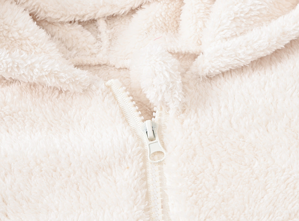 Baby Knit Romper Warm Cotton Sweater Jumpsuit for Winter bleu ribbon 