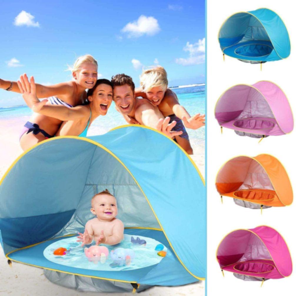 beach tent infant UV50+ Pop-Up Beach Tent & Mini Pool (Sun Shelter)