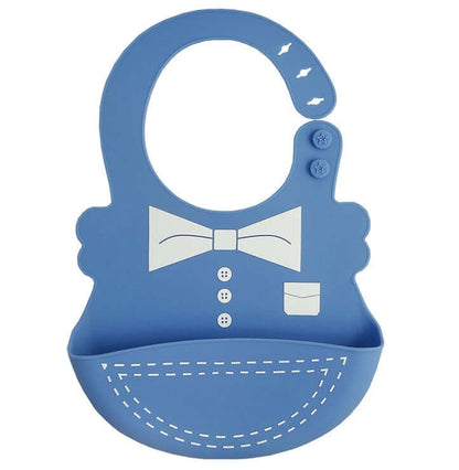 BleuRibbon Baby Waterproof Silicone Feeding Bib – Adjustable Neck Strap