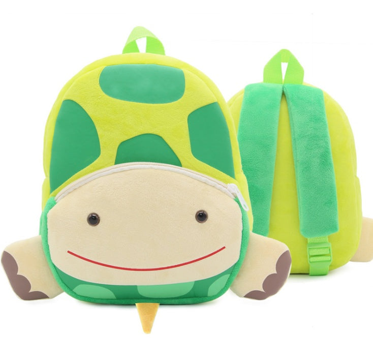 Cute Plush Kindergarten Backpacks BleuRibbon Baby Turtle