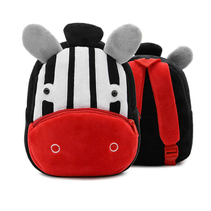 Cute Plush Kindergarten Backpacks BleuRibbon Baby Zebra