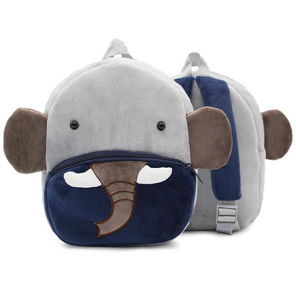 Cute Plush Kindergarten Backpacks BleuRibbon Baby Elephant
