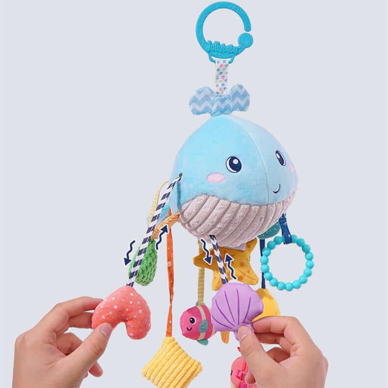 stroller & car seat toys Chouchoule™ Plush Stroller & Car Seat Hanging Toy (Sensory Travel Rattle)