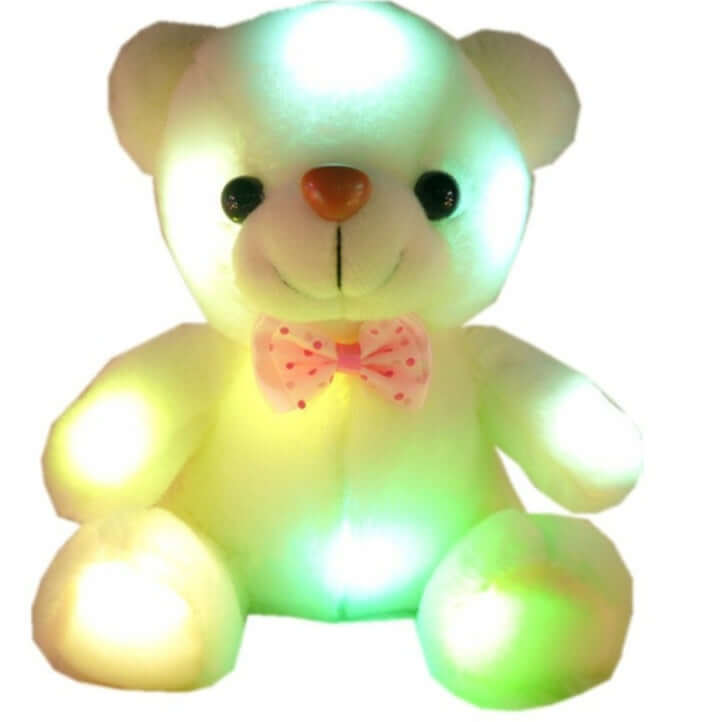 BleuRibbon Baby - Colorful Glowing Plush Teddy Bear with LED Lights