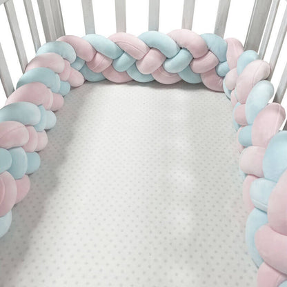 CozyGuard Braided Crib Bumpers Safe Nursery Protectors BleuRibbon Baby