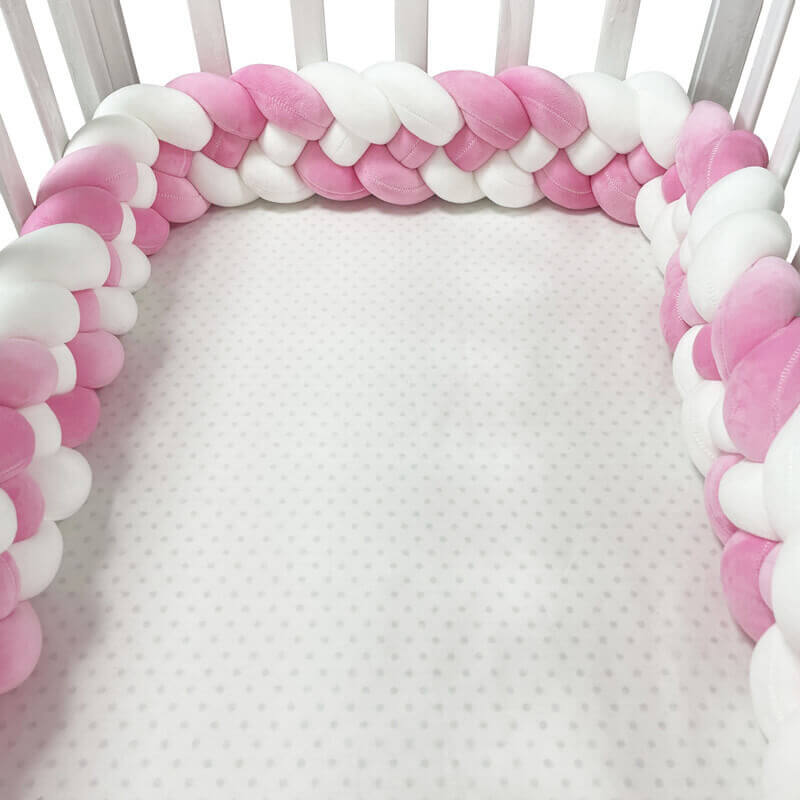 CozyGuard Braided Crib Bumpers Safe Nursery Protectors BleuRibbon Baby