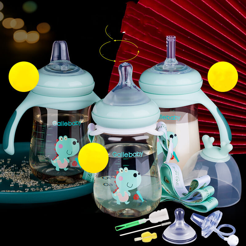 CradlePlus PPSU Dual-Purpose Baby Straw Cup Bleuribbon Baby
