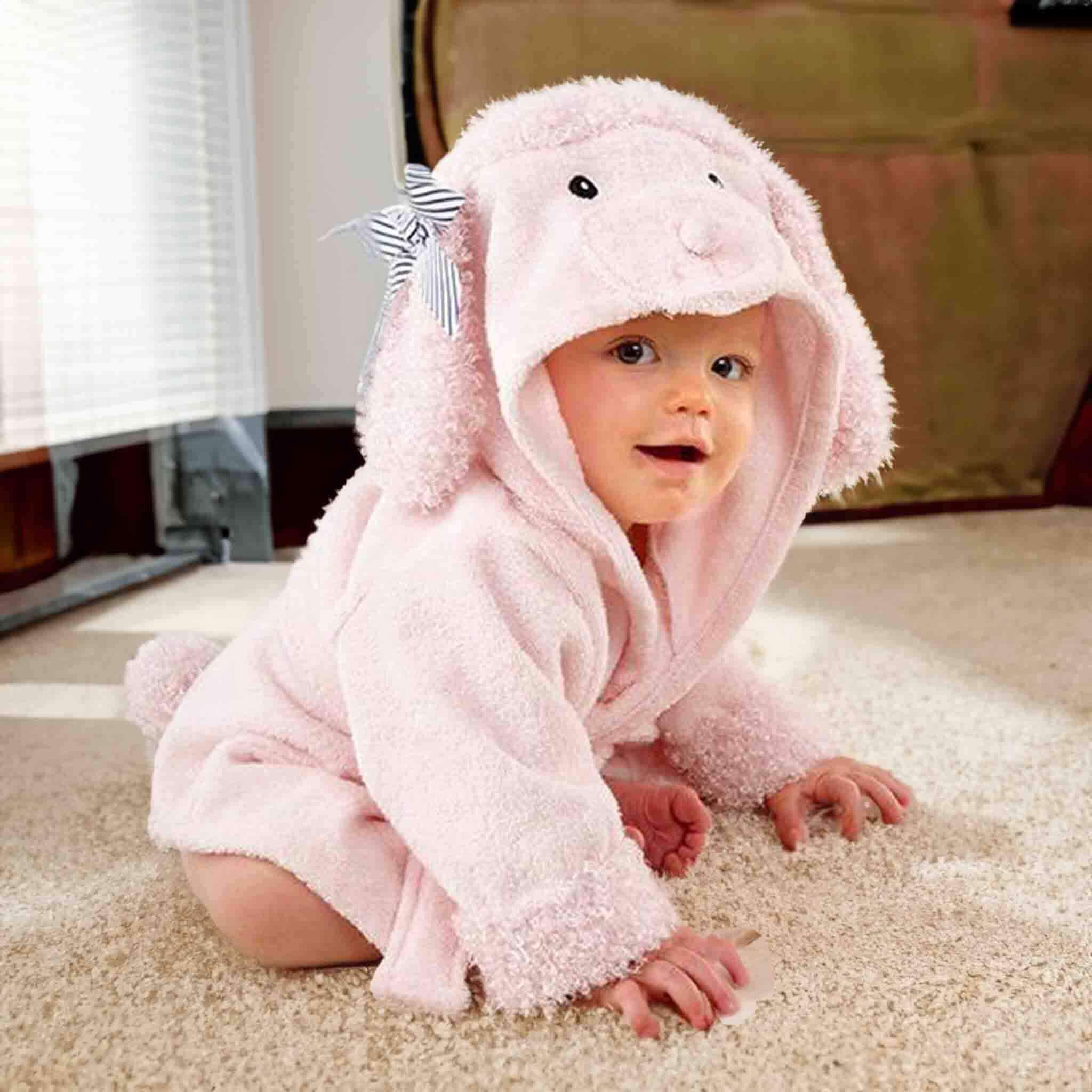 Baby best sale bathrobe towel