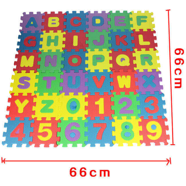 Digital Puzzle Toys Educational and Colorful Foam Tiles for Kids BleuRibbon Baby