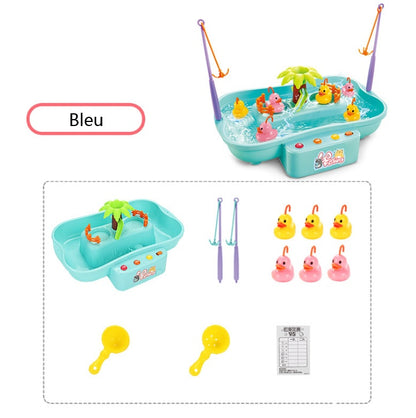 Fishing Toys For Kids  Rotating Fish Water Cycle Toy with Music and Lights BleuRibbon Baby