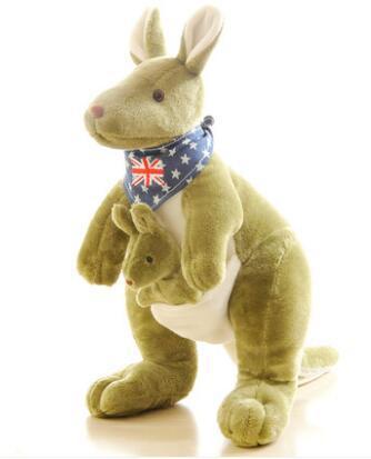 Eco-Friendly Kangaroo Plush Buddy Adorable Plush Toys for Kids BleuRibbon Baby