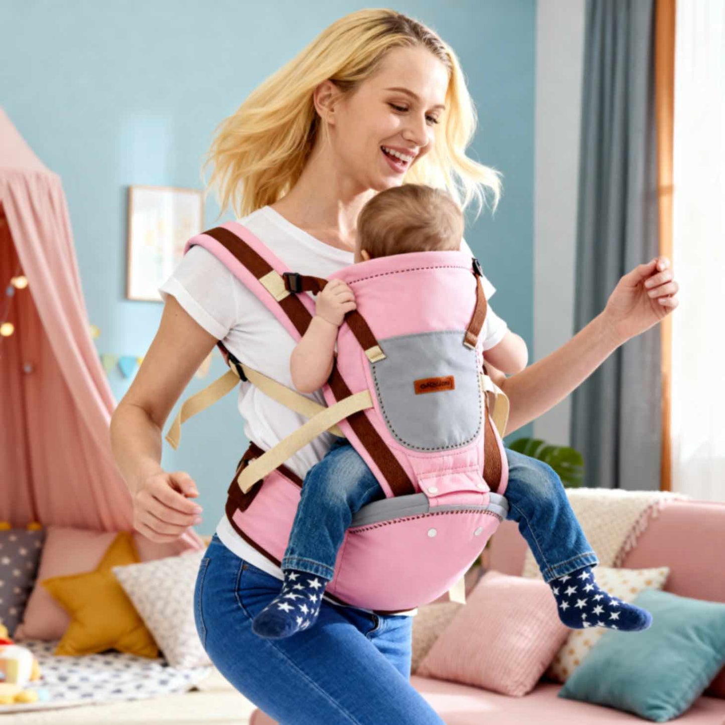 Bleuribbon Baby Kangaroo Carrier EmbraceMates Sling