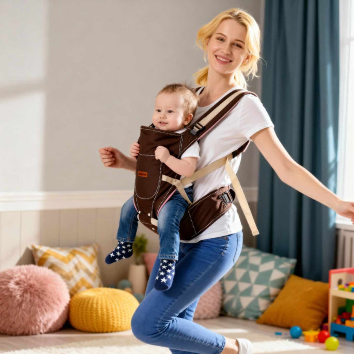 Bleuribbon Baby Kangaroo Carrier EmbraceMates Sling
