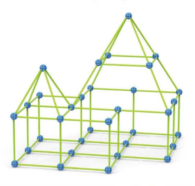 tent building kit Enchanted Fort Building Kit (155-Piece Glow STEM Construction Set with Tent)