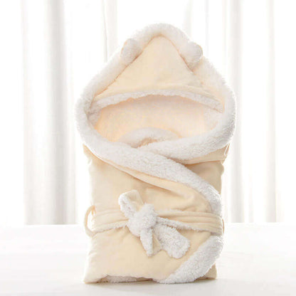 Luxurious Velvet Newborn Baby Swaddle Blanket for Winter Comfort BleuRibbon Baby