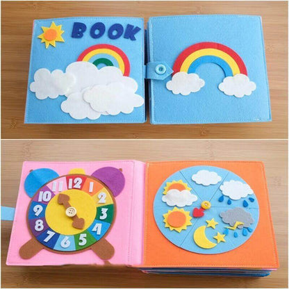 Series Children's Baby Cloth Book Soft Durable Felt for Early Learning BleuRibbon Baby