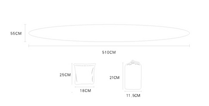 Measurement chart of a product with dimensions in centimeters on a white background bleu ribbon baby