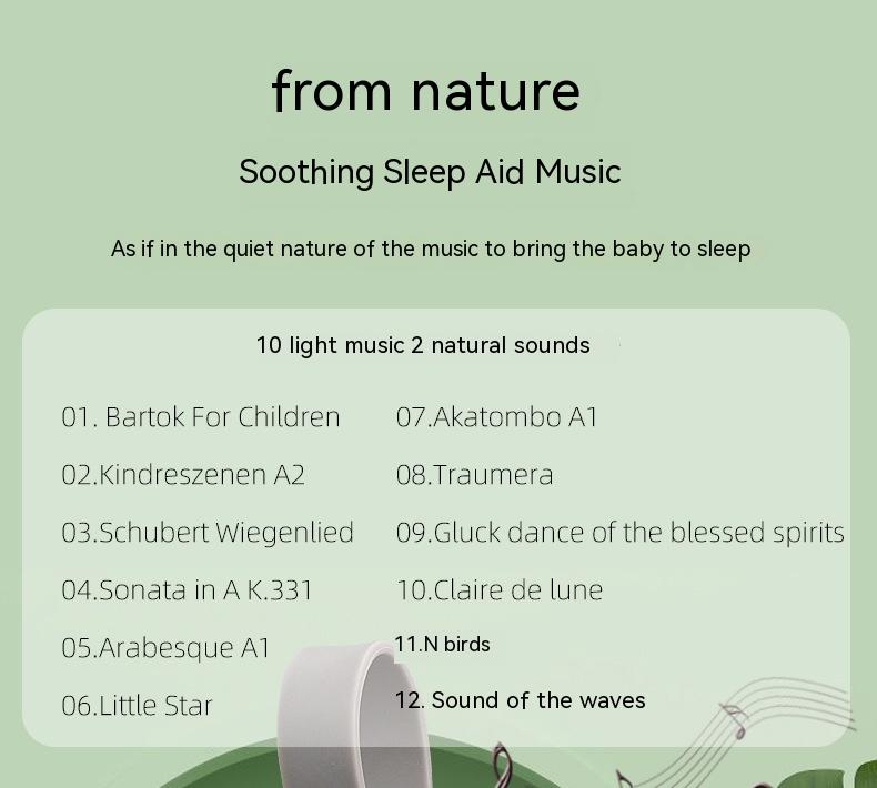 Silicone bib with floral design on a beige background Owl Baby Crib Music Box Soothing Sleep Aid 