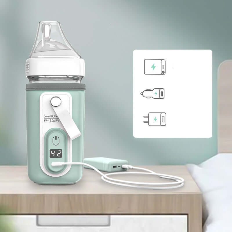 Portable Baby Bottle Warmer with USB Heating BleuRibbon Baby