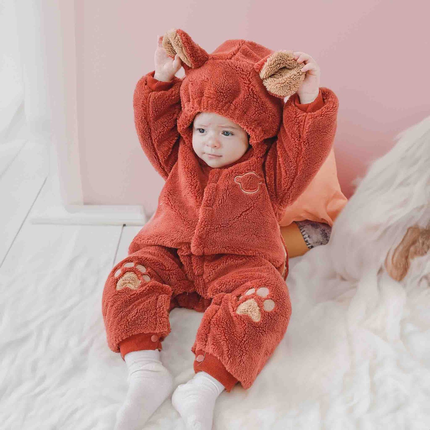 Quilted Baby Romper: Cozy Baby Fleece Jumpsuit