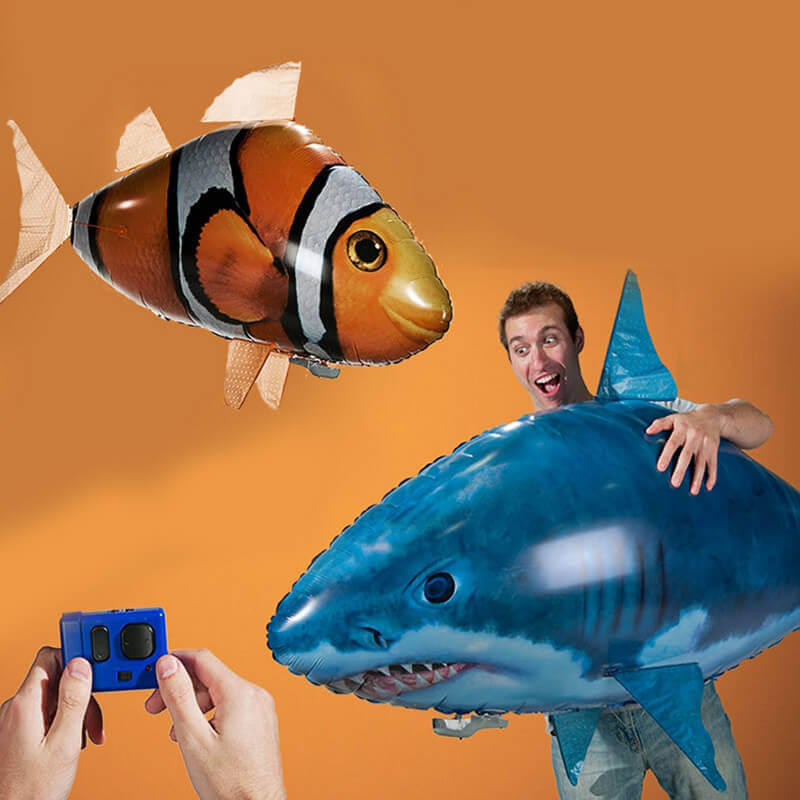 RC Air Swimmer Shark (Flying Inflatable Helium Balloon Toy) | BleuRibbon Baby RC Air Swimmer Shark (Flying Inflatable Helium Balloon Toy) | BleuRibbon Baby