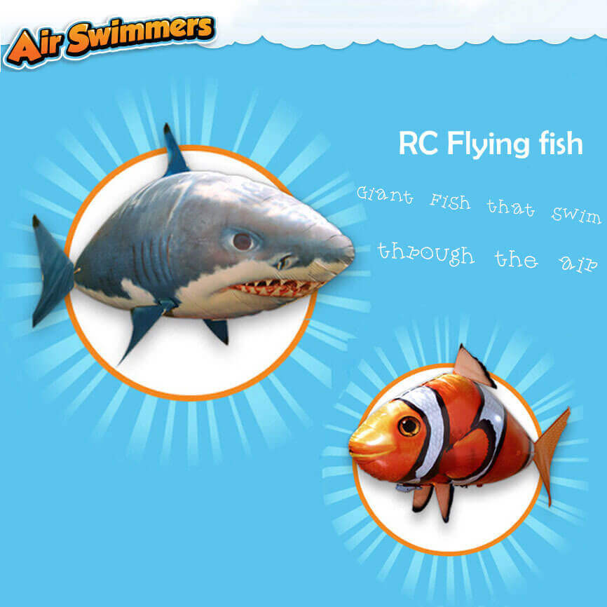 RC Air Swimmer Shark (Flying Inflatable Helium Balloon Toy) RC Air Swimmer Shark (Flying Inflatable Helium Balloon Toy)