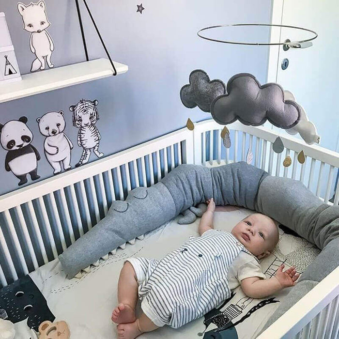 Cartoon Baby Crib Bumper Pillow | Soft Cotton BleuRibbon Baby