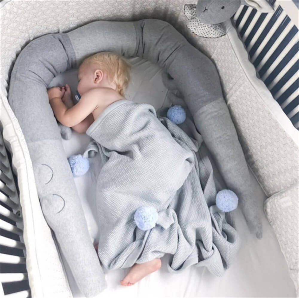 Cartoon Baby Crib Bumper Pillow | Soft Cotton BleuRibbon Baby