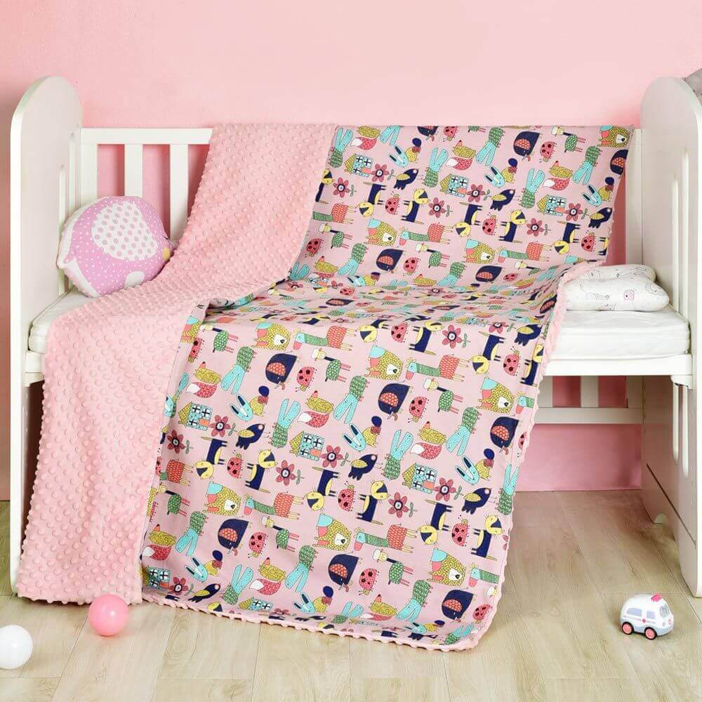 Soft Cotton Cartoon Baby Blanket Perfect Comfort for Your Baby BleuRibbon Baby