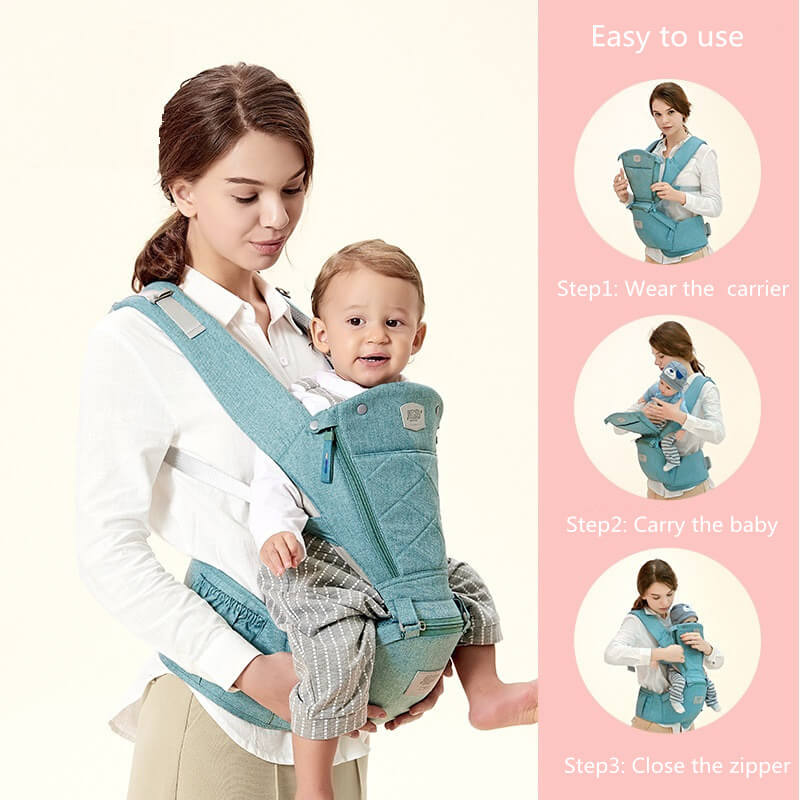 SwiftWear Baby Carrier Effortless Comfort and Style for Parents Wild Carrier BleuRibbon Baby