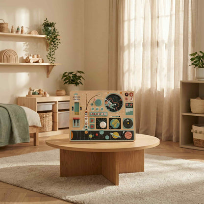 Cosmos Explorer Montessori Wooden Space Station by Tender Leaf Toys - Room View