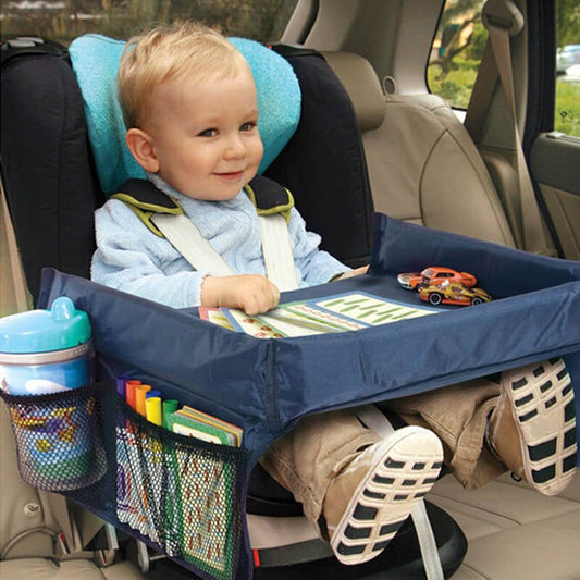 TravelPal™ Kids Waterproof Car Play Tray – Durable and Versatile Travel Activity Table BleuRibbon