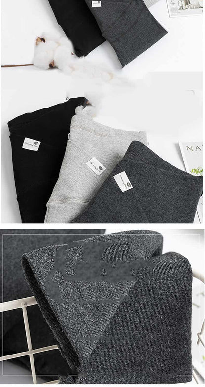 Gray fabric with a label on a white background bleu ribbon baby V-Waist Maternity Support Leggings Cotton Pregnancy Yoga Pants