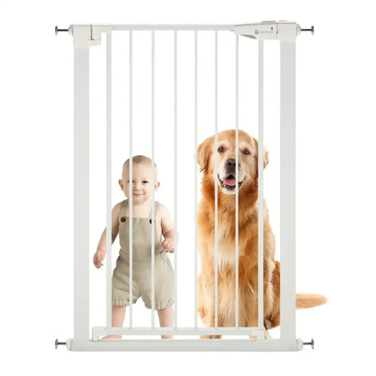 Venture Q-Fix Extra Tall 110cm Safety Gate in White - Pressure fit.