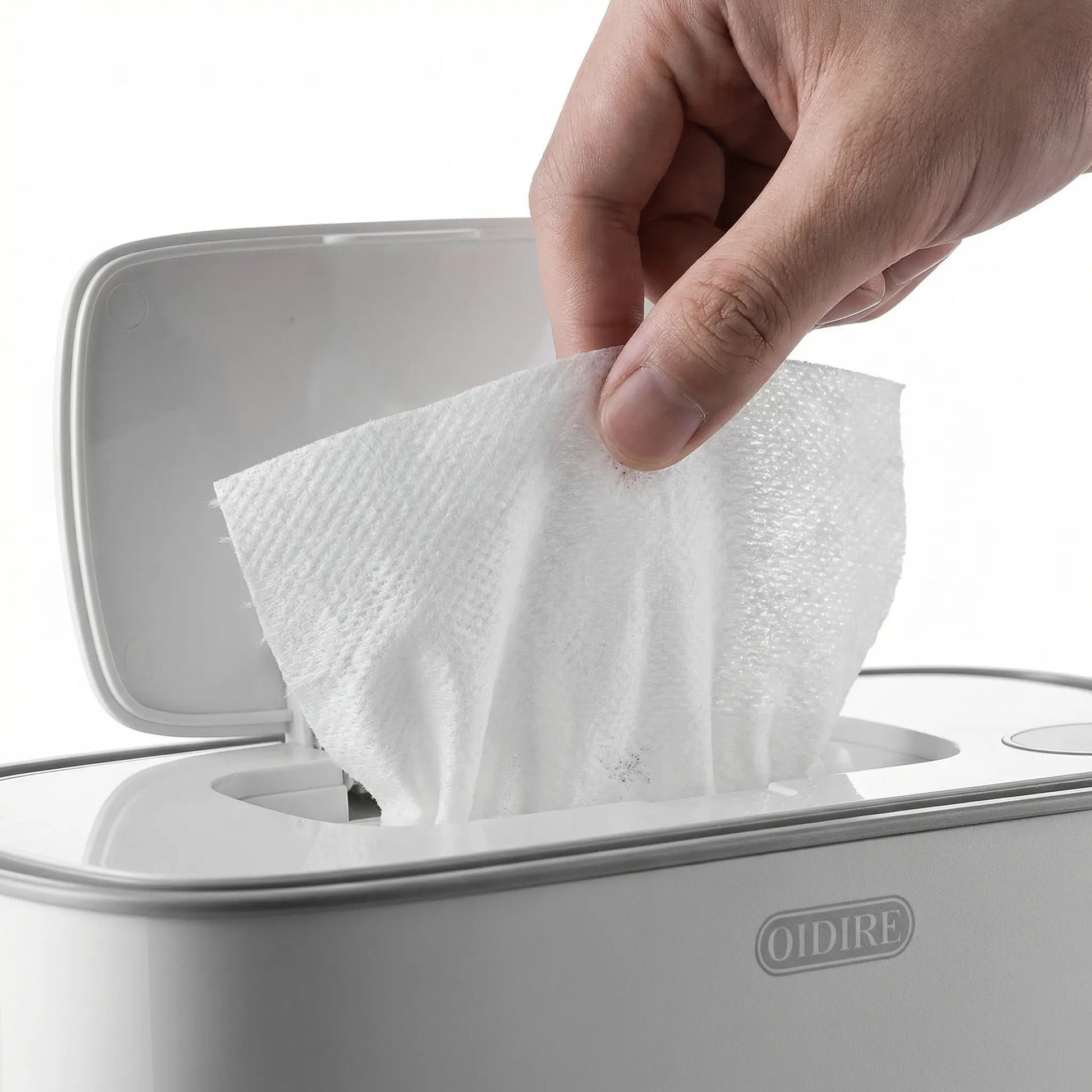 BleuRibbon Baby Electric Wipe Warmer with adjustable thermostat and LED display, energy-efficient and durable.