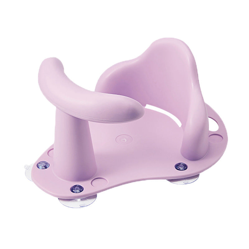 BleuRibbon Baby Anti-Slip Bath Seat for toddlers, safe with strong suction cups and ergonomic design.