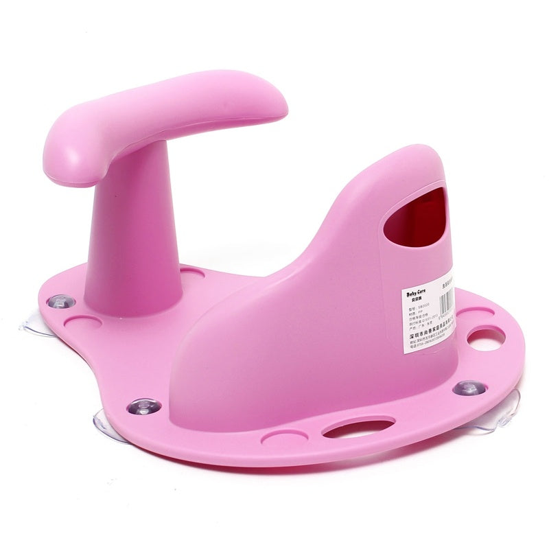 BleuRibbon Baby Anti-Slip Bath Seat for toddlers, safe with strong suction cups and ergonomic design.