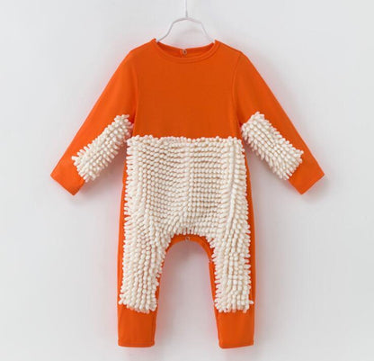 Soft cotton baby crawler jumpsuit for all seasons